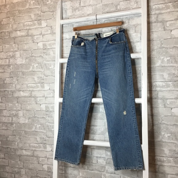 reformation zipper jean